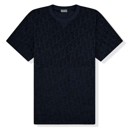 Dior Oblique Towelling Navy T Shirt