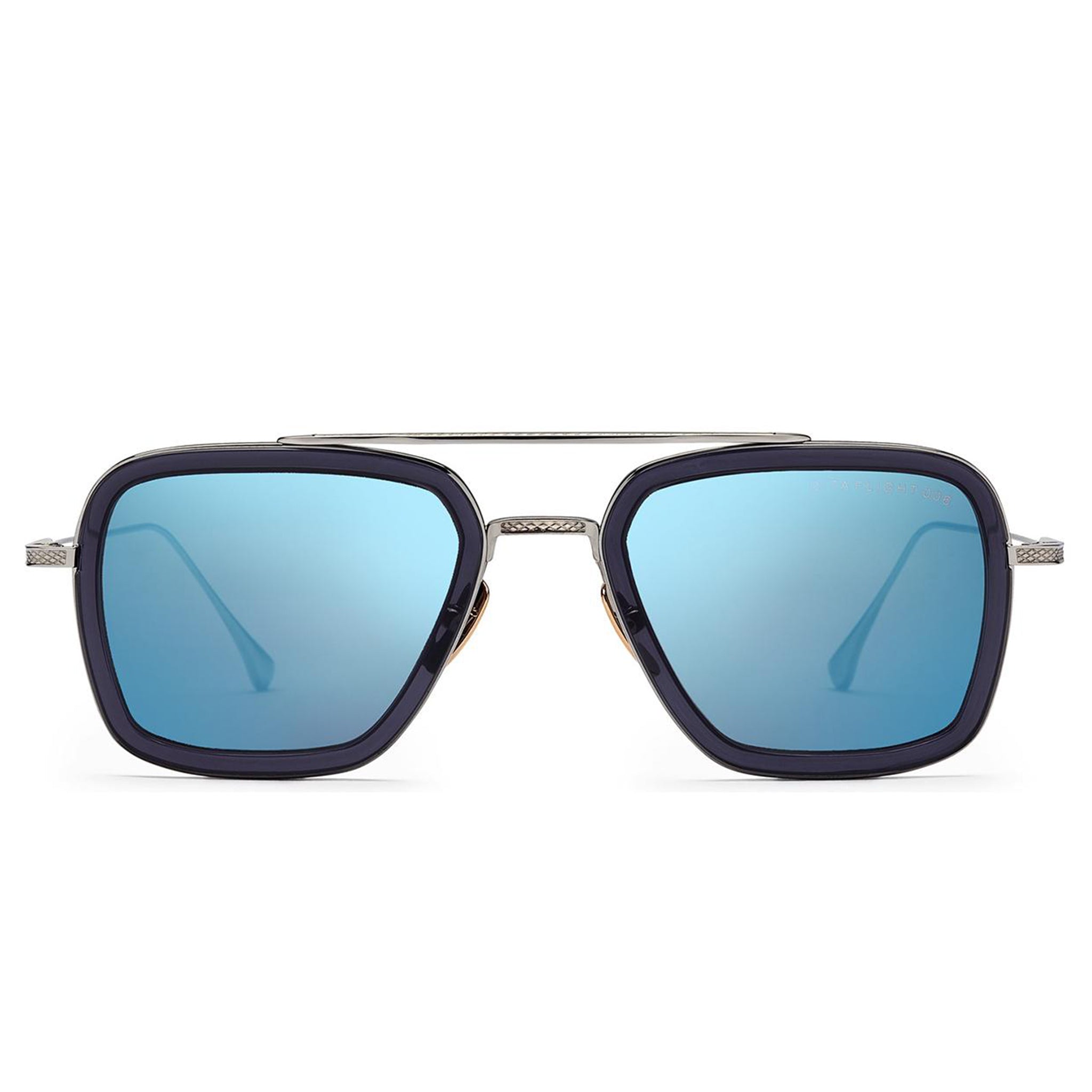 Image of Dita Eyewear 7806 Flight 006 Silver Blue Sunglasses