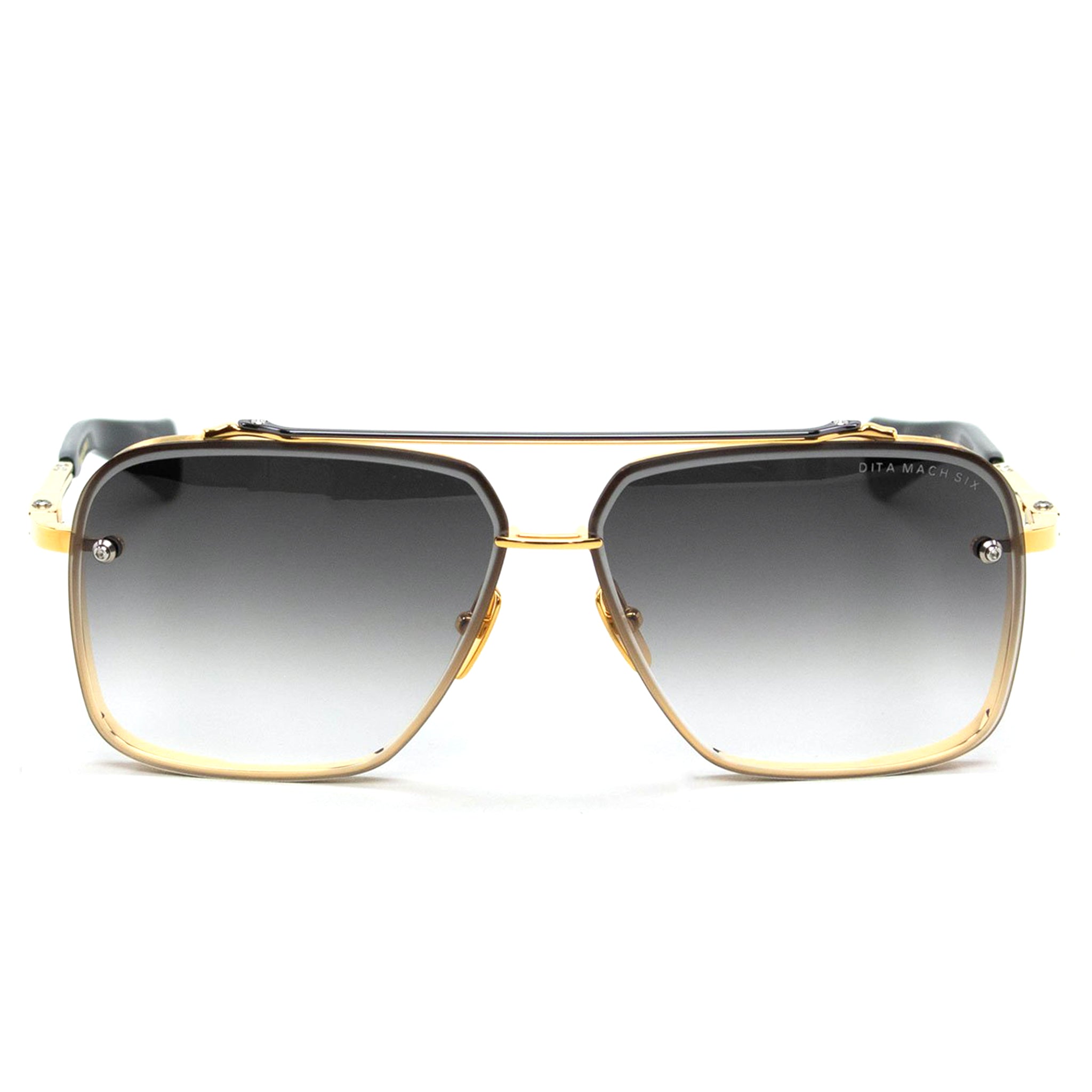 Image of Dita Eyewear DTS121 Mach Six Yellow Gold/Black Sunglasses