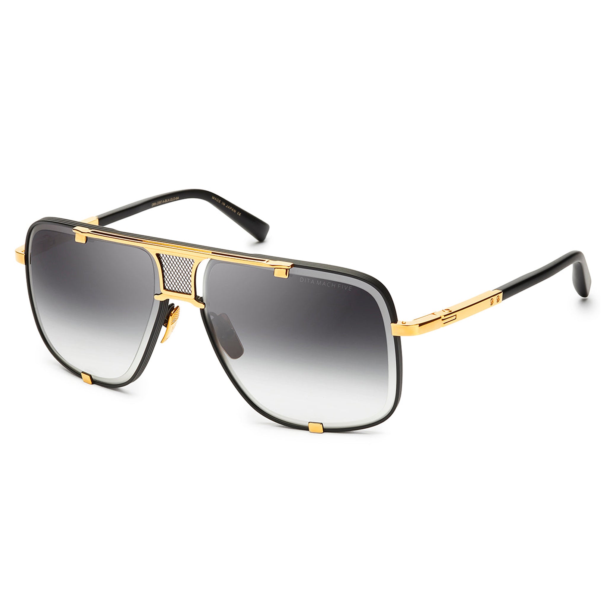 Image of Dita Eyewear Mach Five Black Gold Sunglasses
