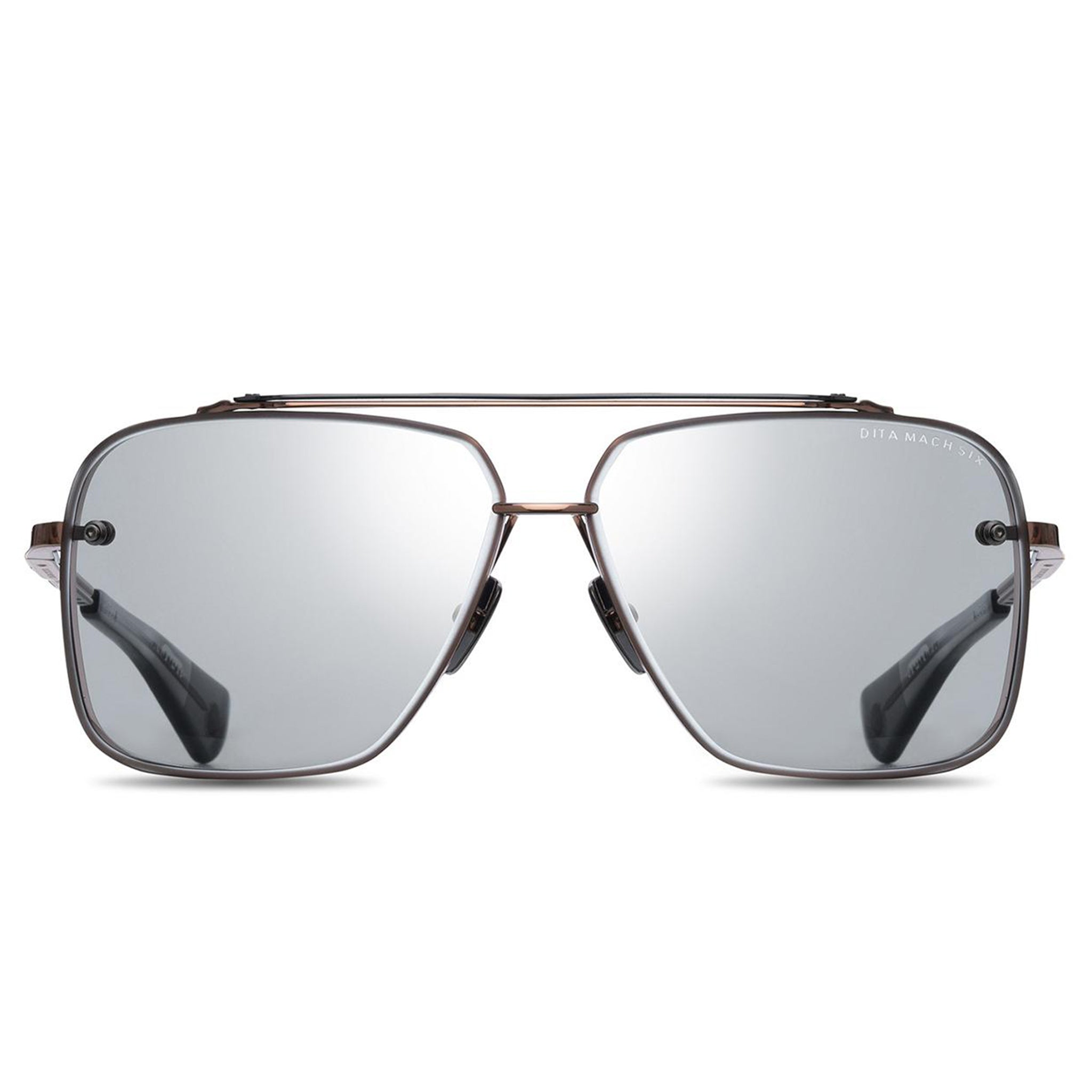 Image of Dita Eyewear Mach Six Rose Gold Grey Sunglasses