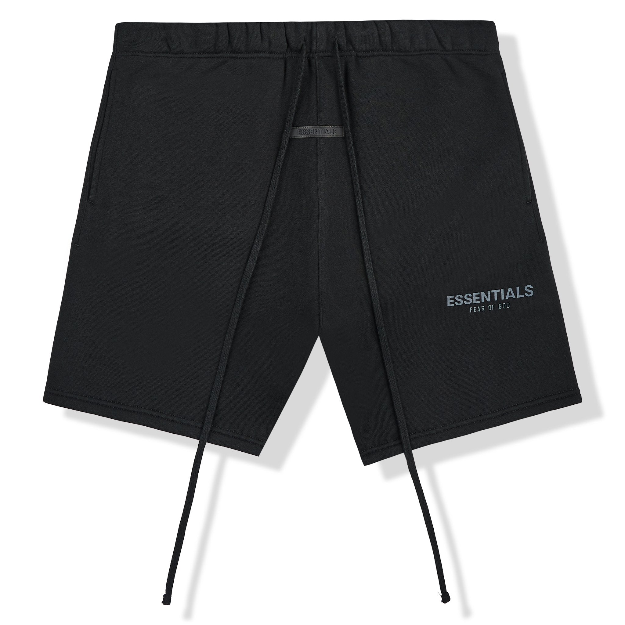 Image Of Fear Of God Essentials Black Reflective Shorts (SS21)