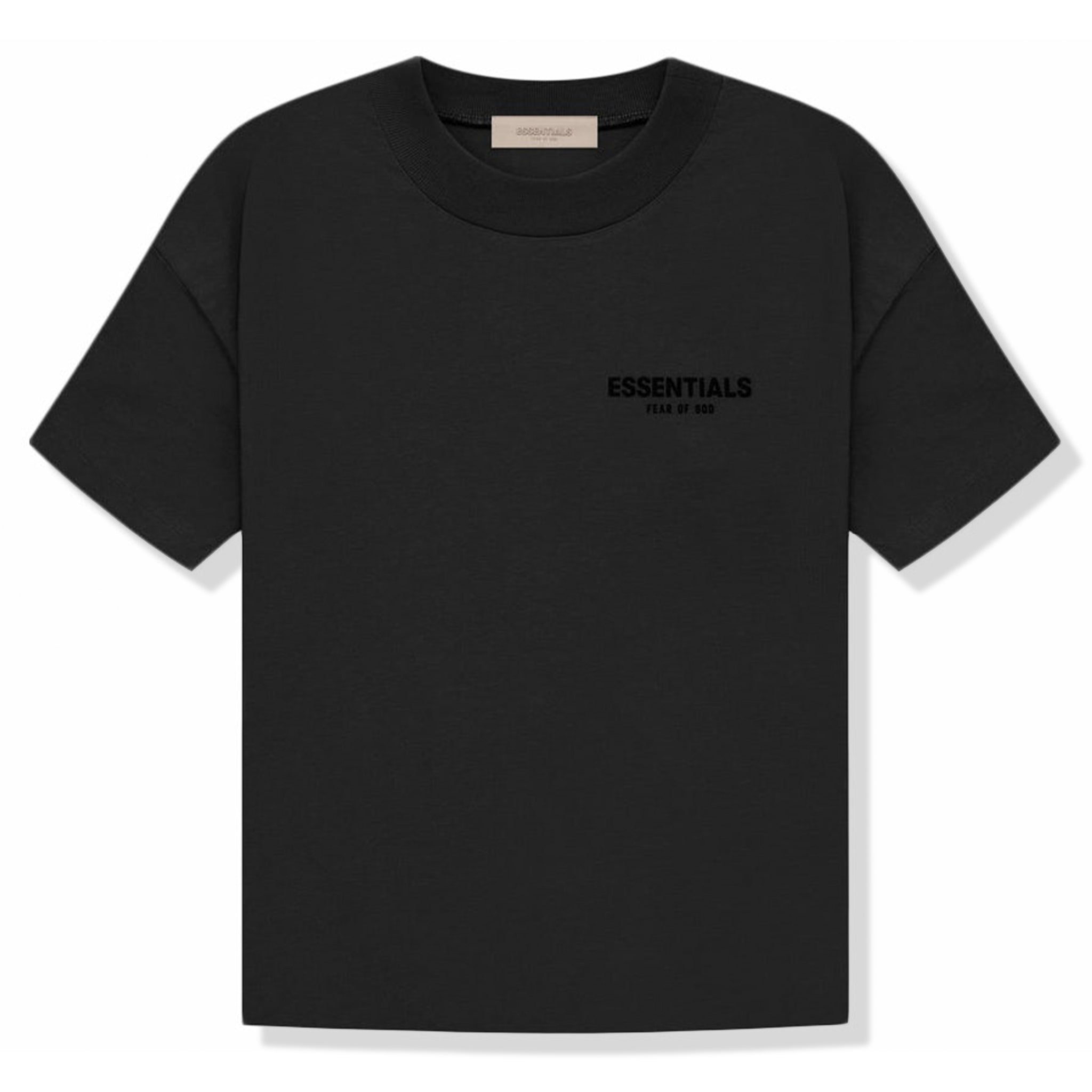 Image of Fear Of God Essentials Black T Shirt (SS22)