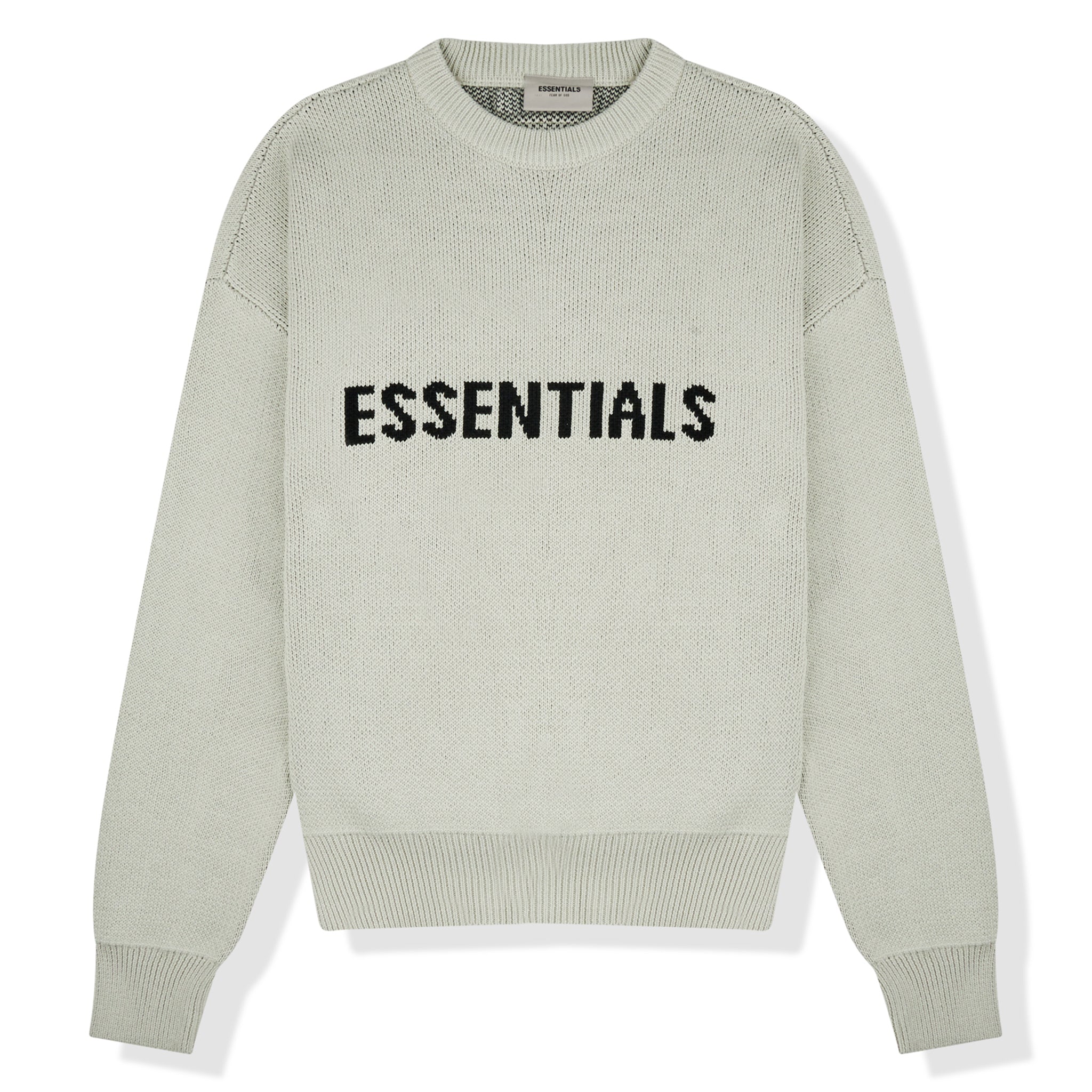 Image of Fear Of God Essentials Concrete Knit Sweatshirt