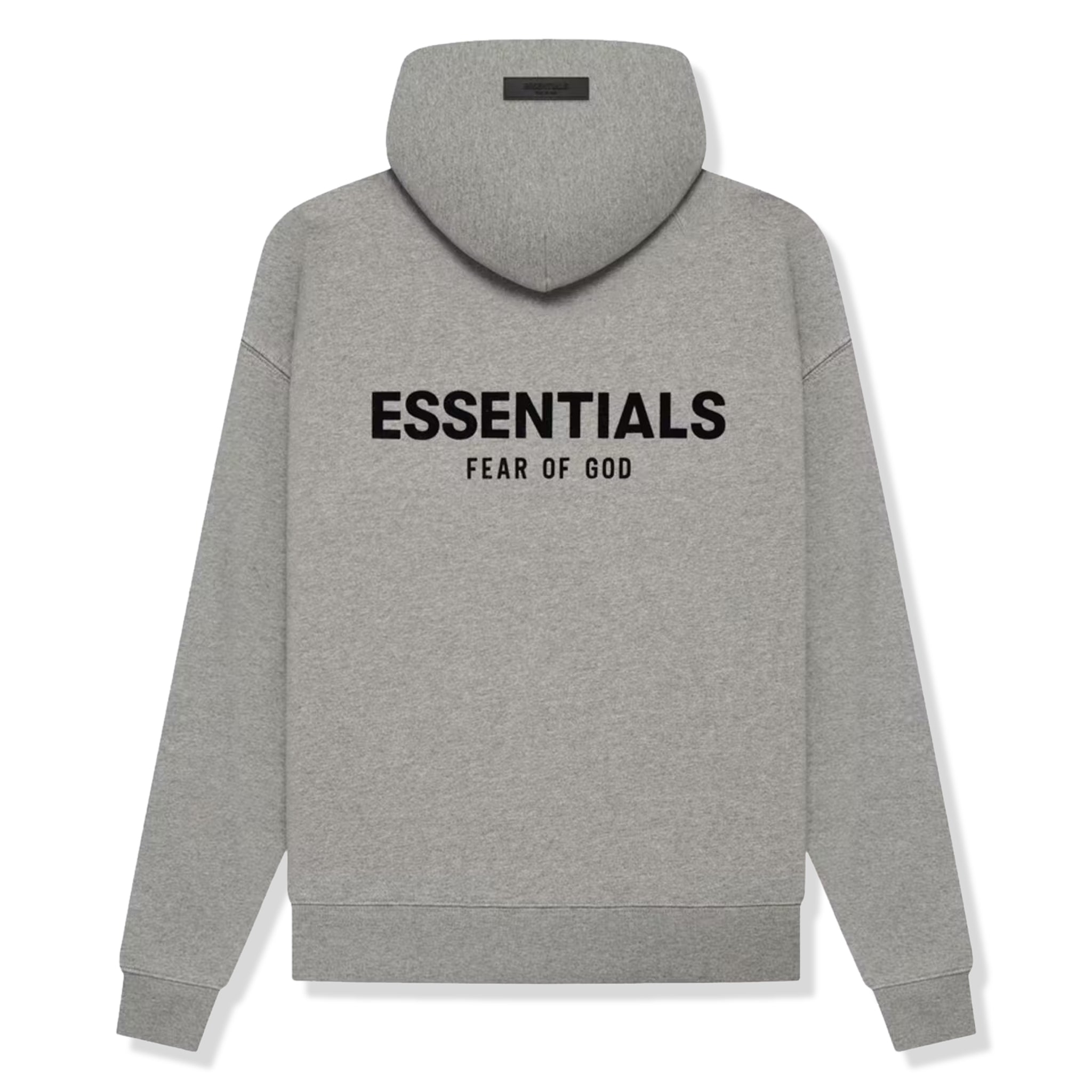Image of Fear Of God Essentials Dark Heather Oatmeal Hoodie (SS22)