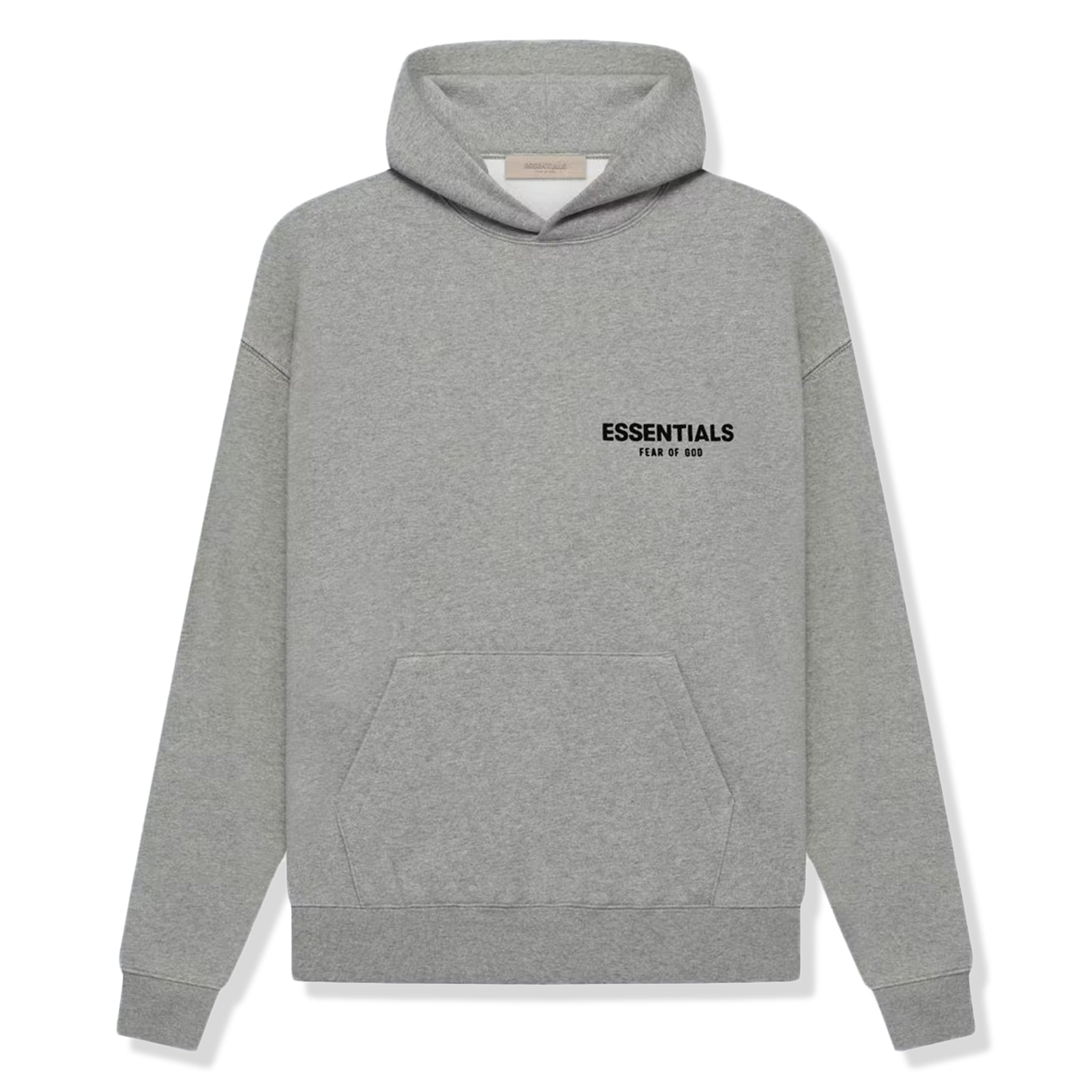 Image of Fear Of God Essentials Dark Heather Oatmeal Hoodie (SS22)