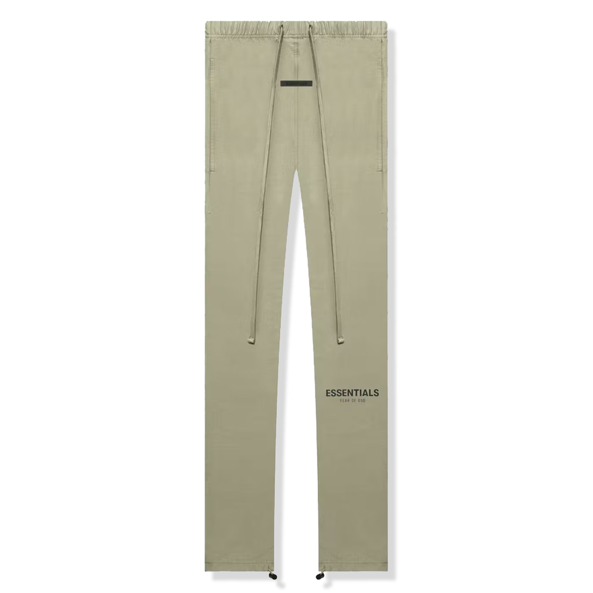 Front view of Fear Of God Essentials Pistachio Track Pants