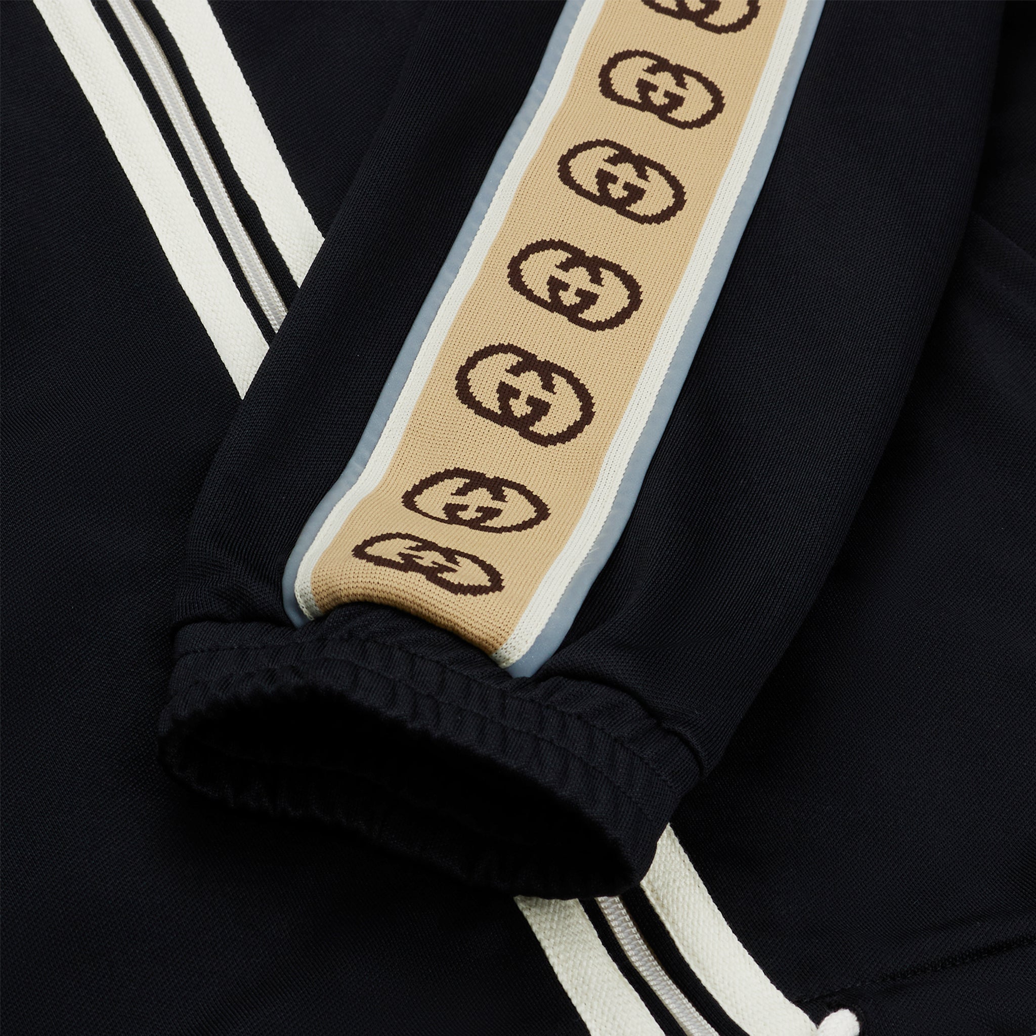Image of Gucci GG Ribbon Black Track Jacket