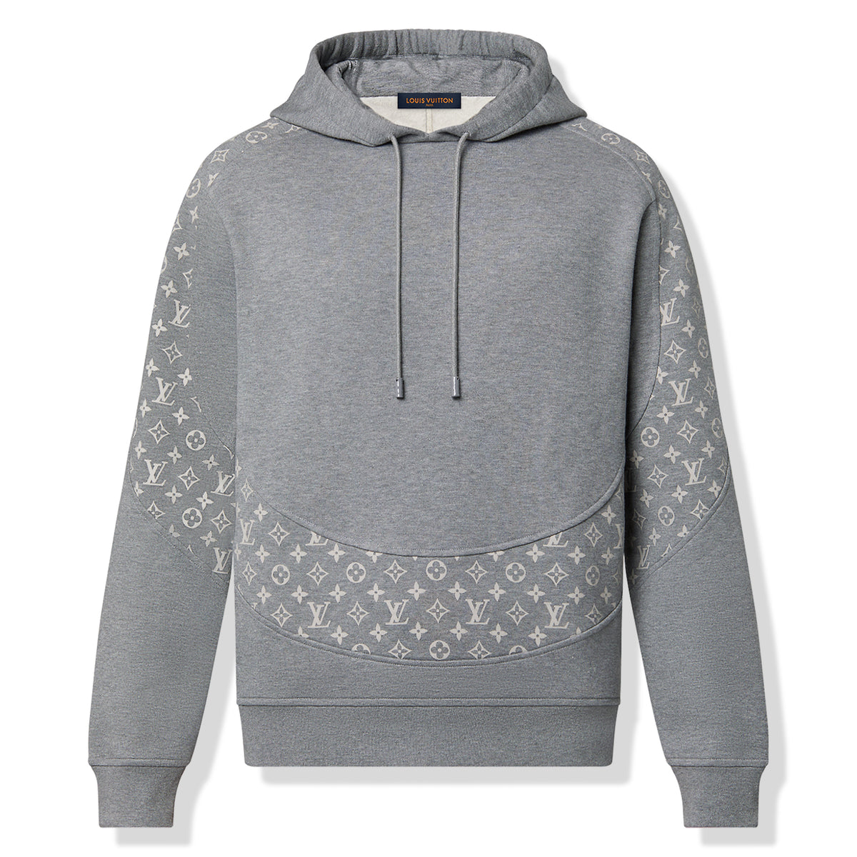 Louis Vuitton LV Monogram Circle Cut Grey Hoodie | 1AA4I2