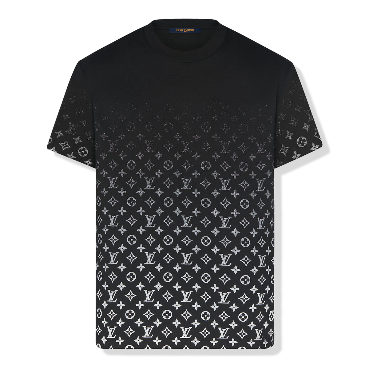 Louis Vuitton LV Monogram Gradient Black White T Shirt | 1A8HKJ