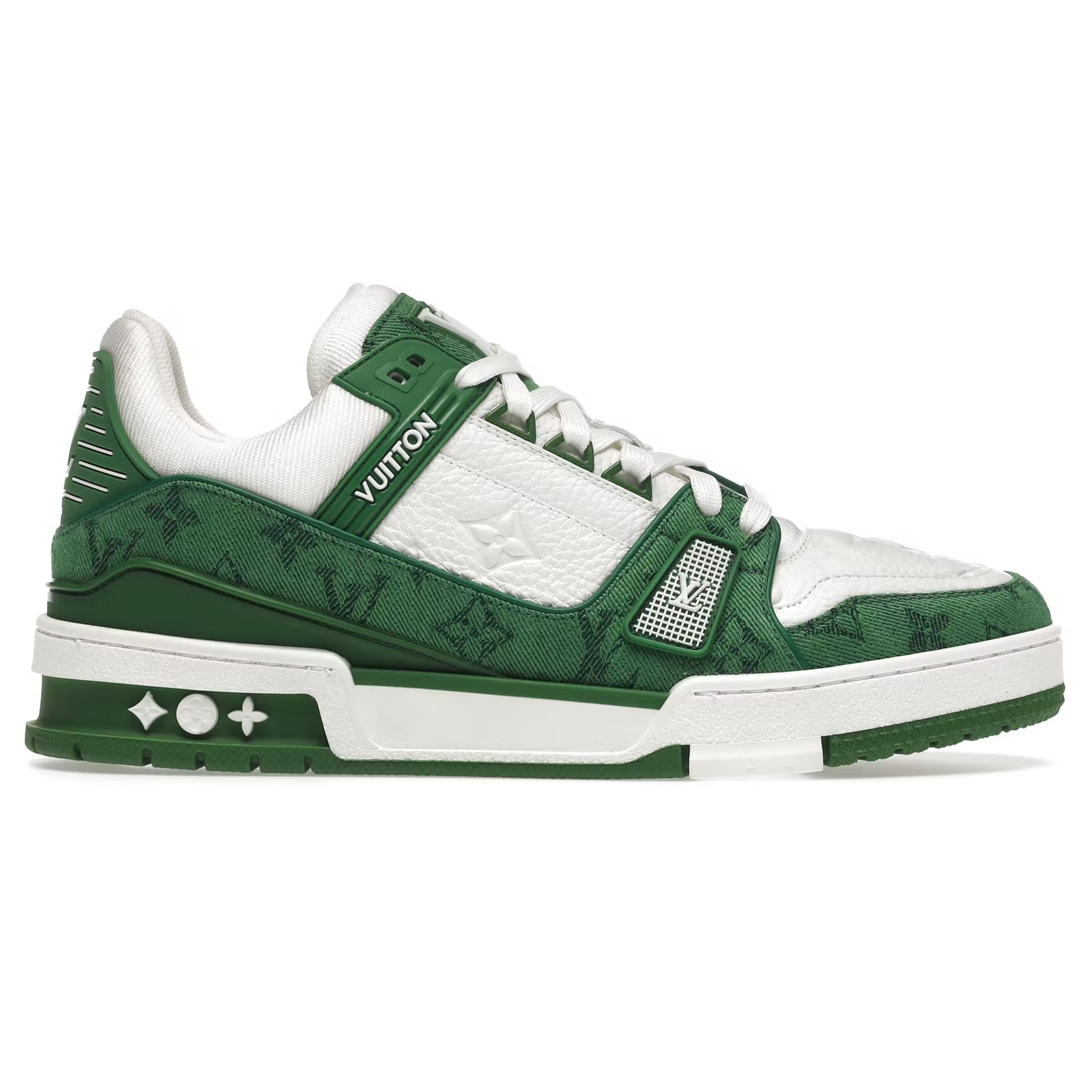 LOUIS VUITTON LOUIS VUITTON Beverly Hills Sneakers LV Size#8 Shoes Leather  Green Used Mens
