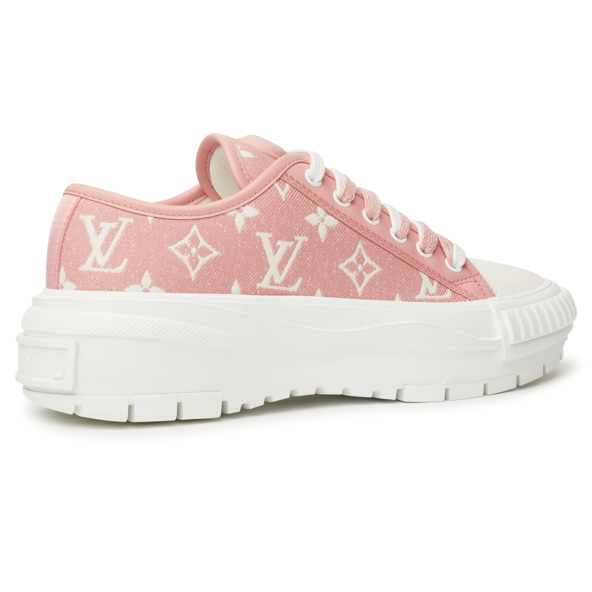 Image of Louis Vuitton LV Squad Monogram Pink White Sneaker