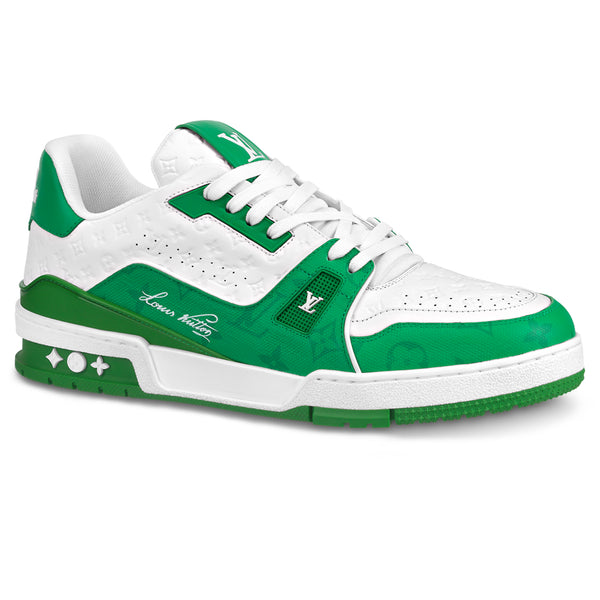сумка в стилі louis vuitton buci cream  Louis Vuitton LV Trainer '54'  White Green Sneaker