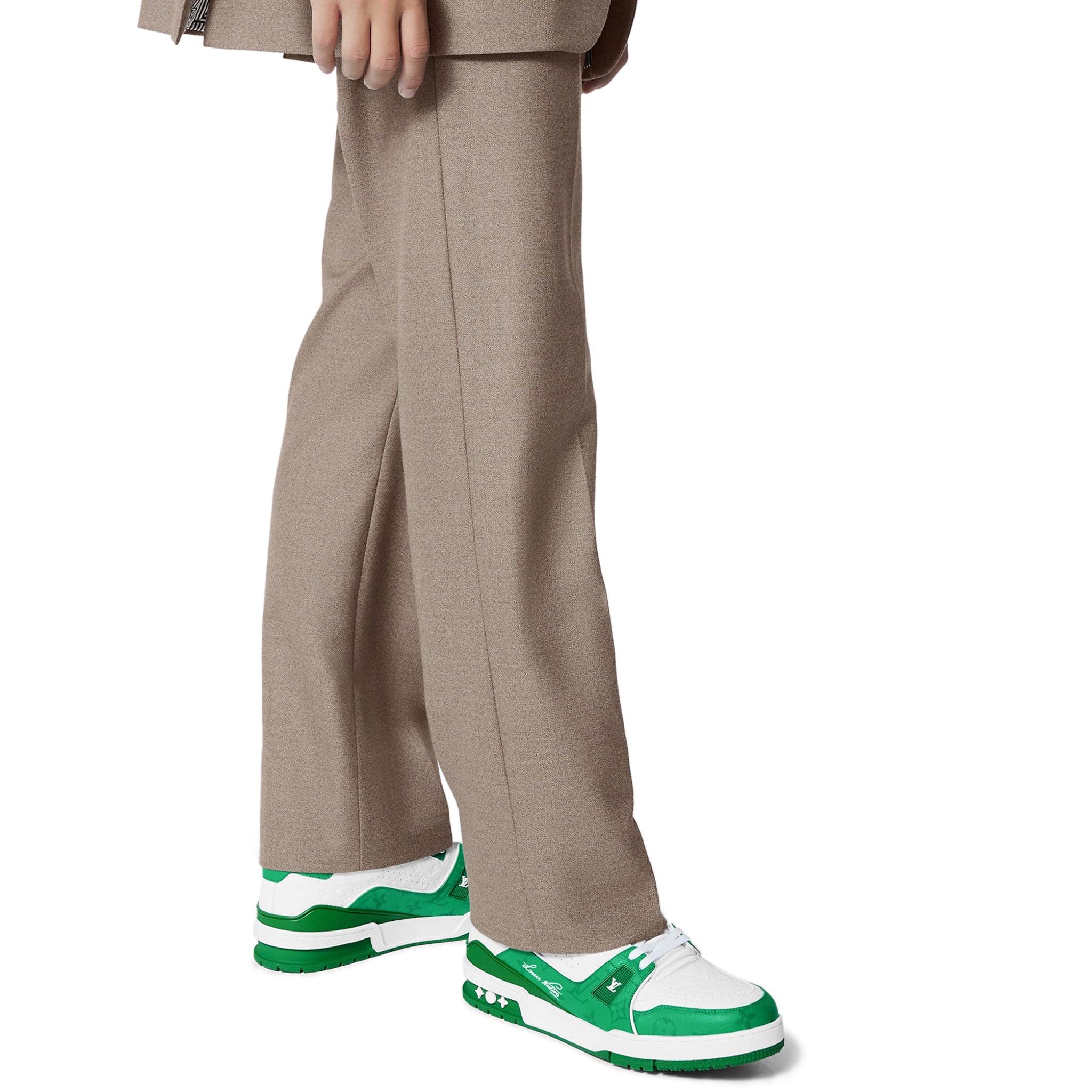 Louis Vuitton Brown Hoodie Long Pants Set 3D Lv Combo Luxury