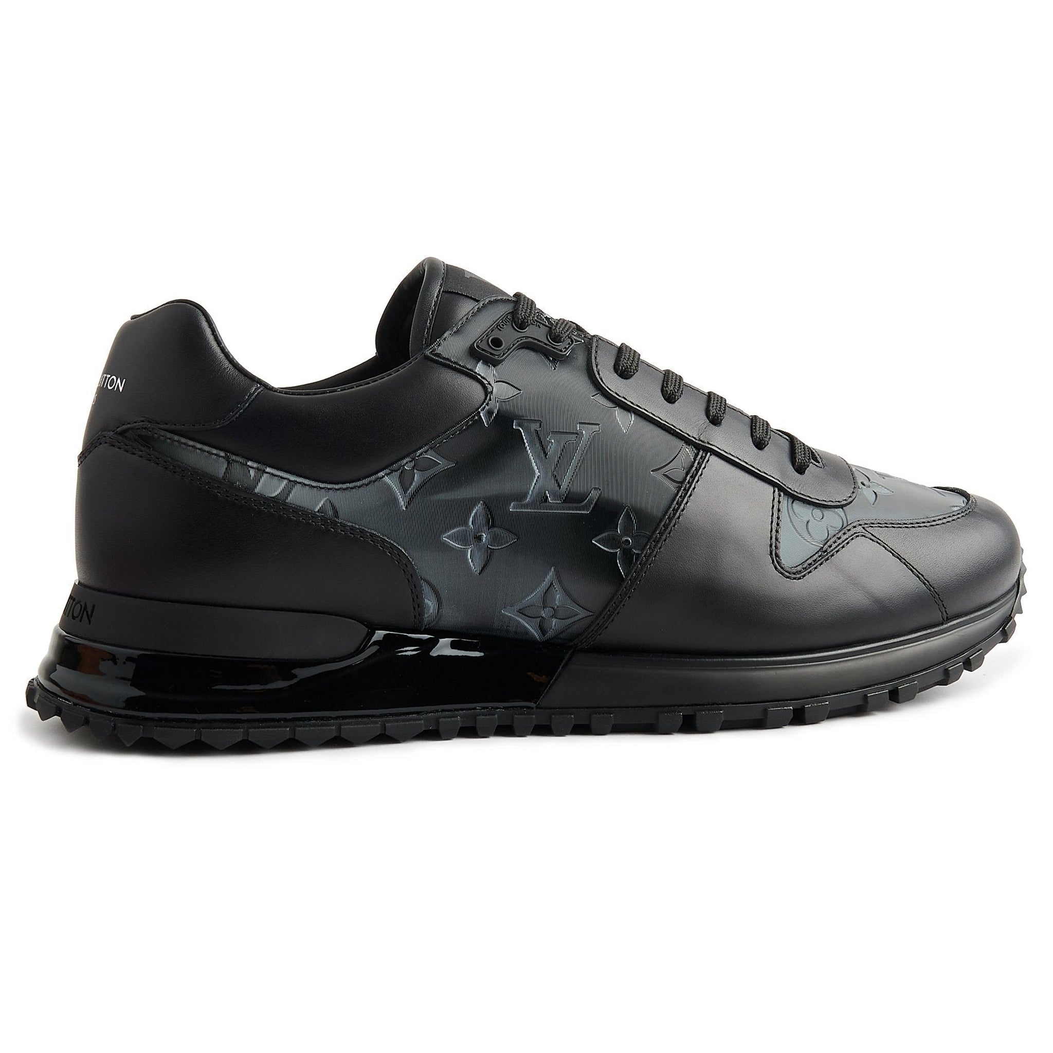 image of Louis Vuitton Run Away Black Silver Iridecscent Sneaker