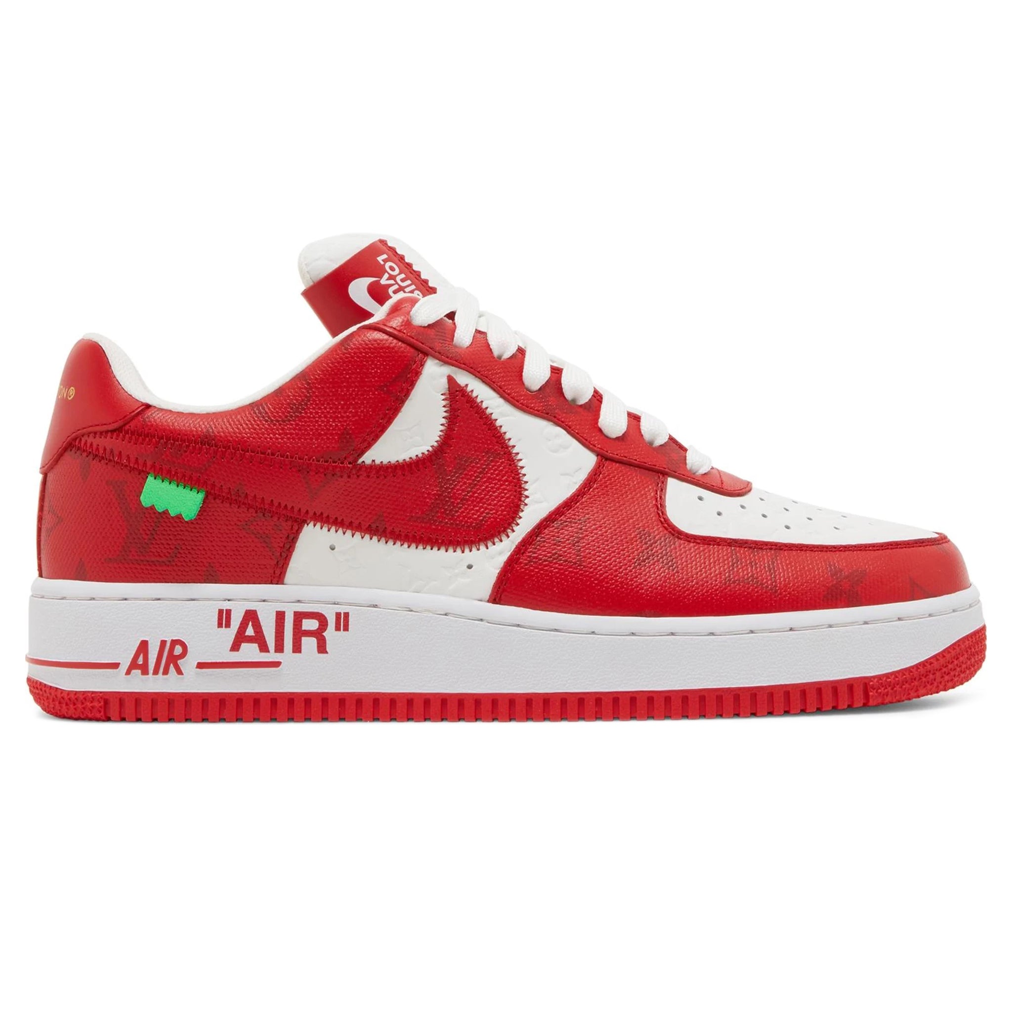 Image of Louis Vuitton x Nike Air Force 1 Low White Red