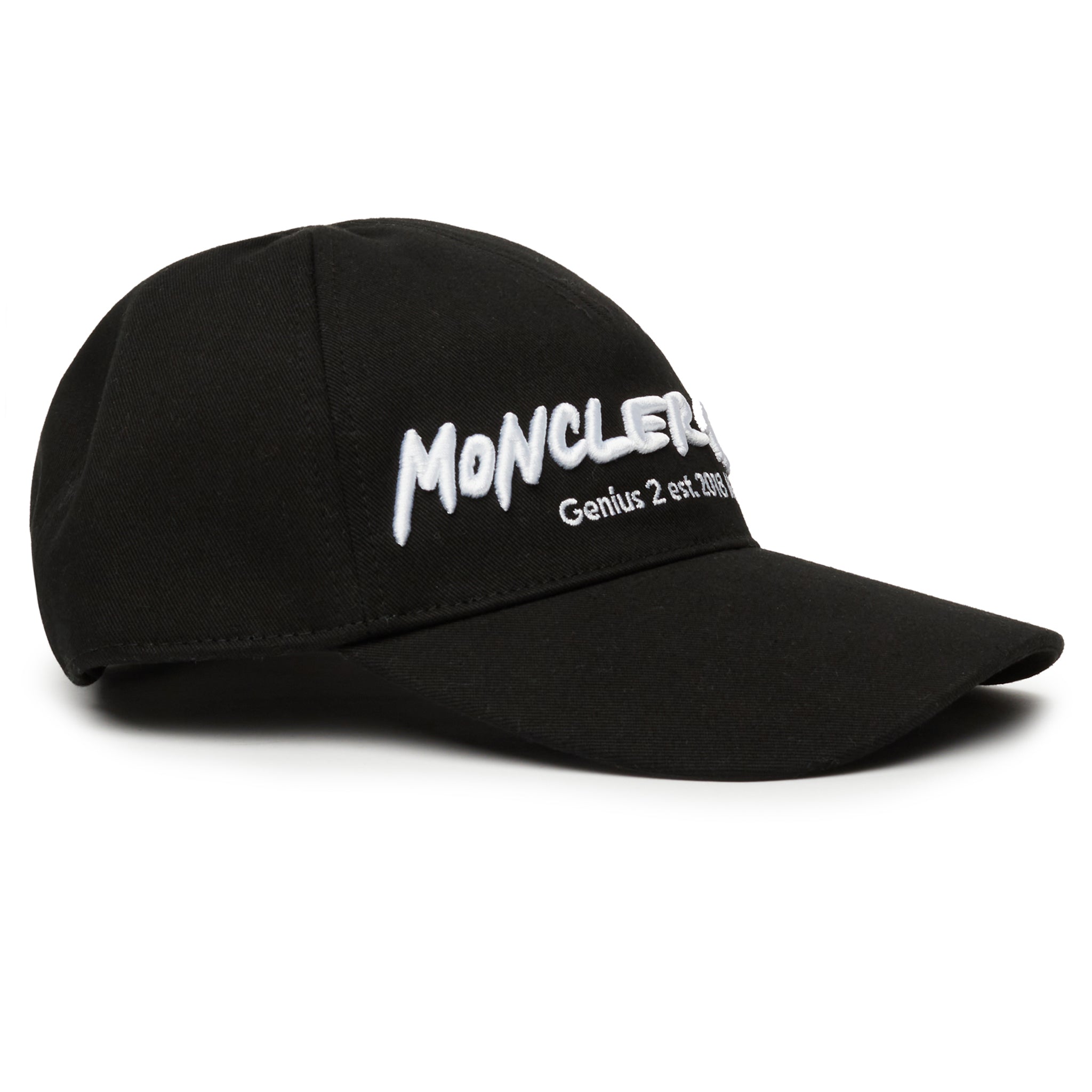 Image of Moncler Genius 2 Moncler 1952 Embroidered Black White Cap