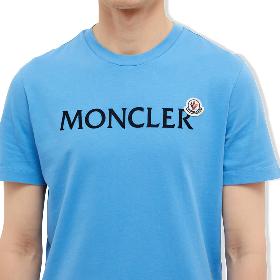 Moncler Graphic Chest Logo Blue T Shirt – Crepslocker
