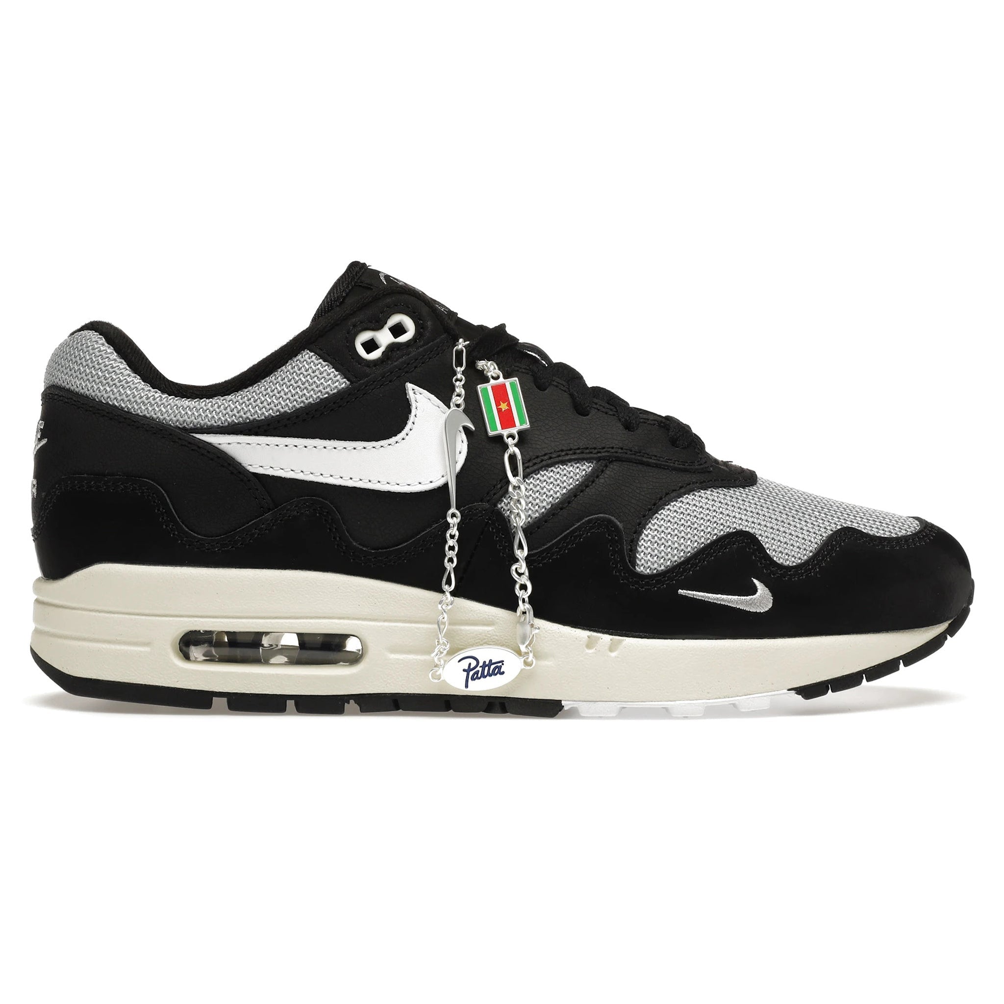 Image of Nike Air Max 1 Patta Waves Black (With Bracelet)