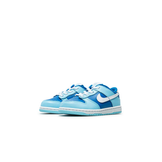Nike Dunk Low Retro QS Flash White Argon Blue Flash (PS)