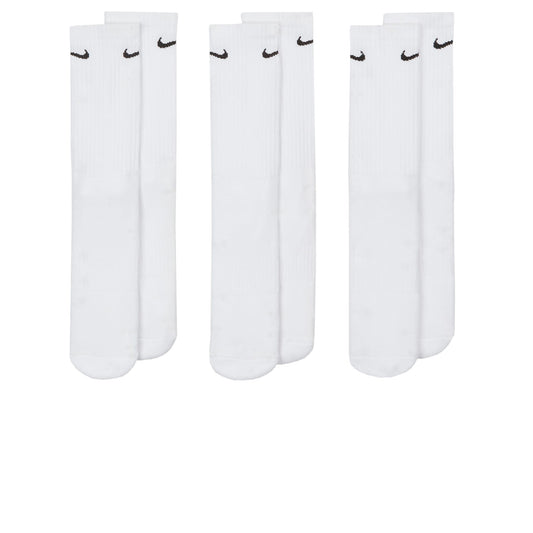 Nike Everyday Lightweight Training White Crew Socks - 3 Pairs