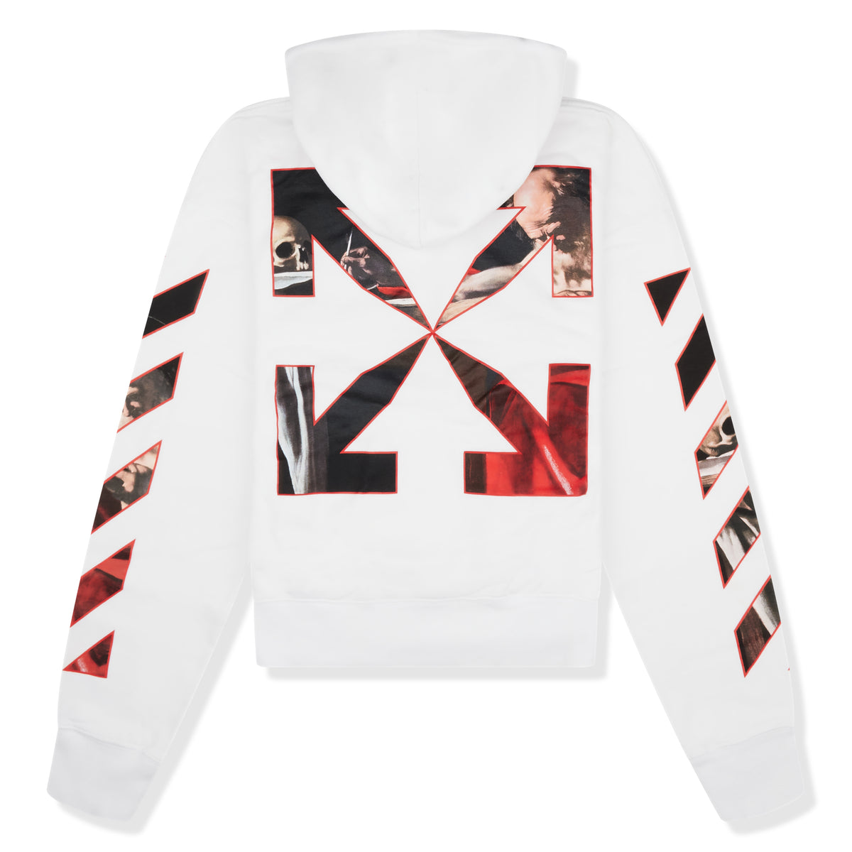 Off-White Caravaggio Painting White Hoodie | OMBB037R21FLE0020125