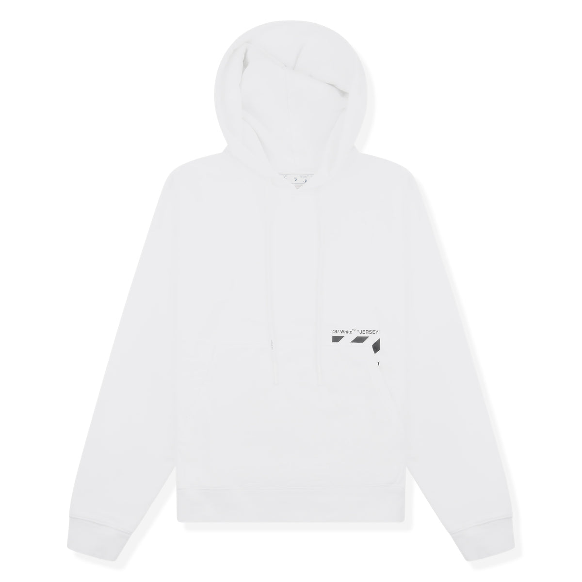 Off-White Diagonal Stripe White Hoodie | OMBB085C99FLE005