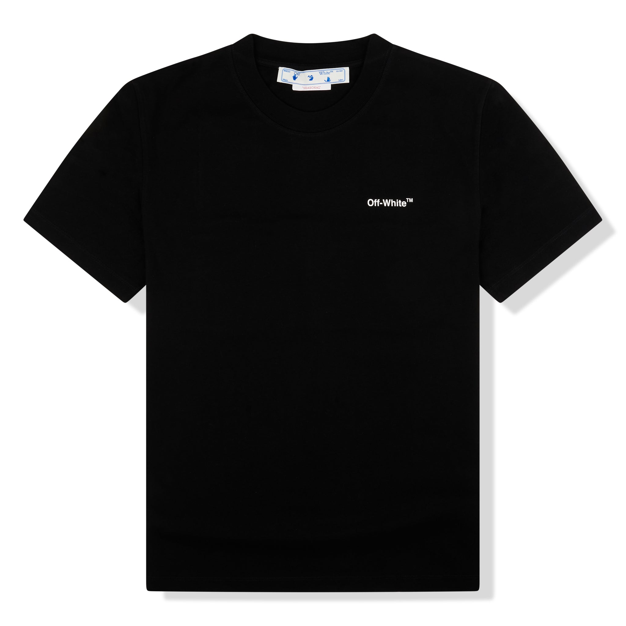 Image of Off-White Waves Diagonals Black T Shirt