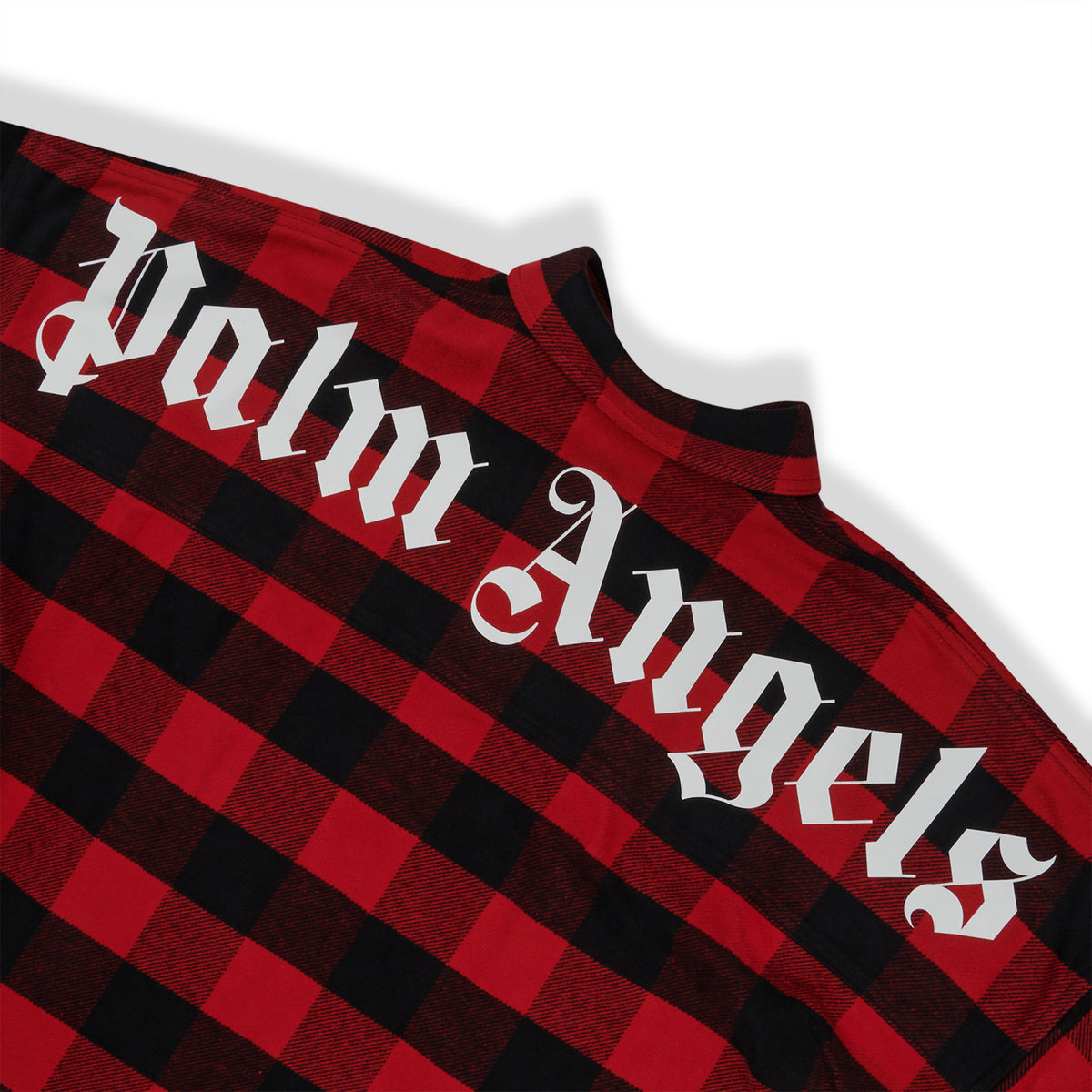 Palm Angels Check Flannel Red Shirt PMGA024C99FAB0012501