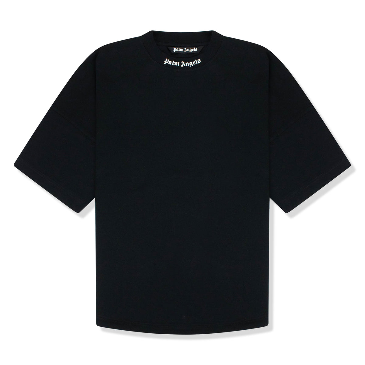 Palm Angels Logo Collar Back Black Oversized T Shirt 