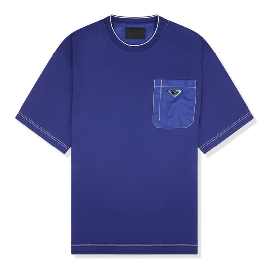 Prada Oversized Pocket Blue T Shirt