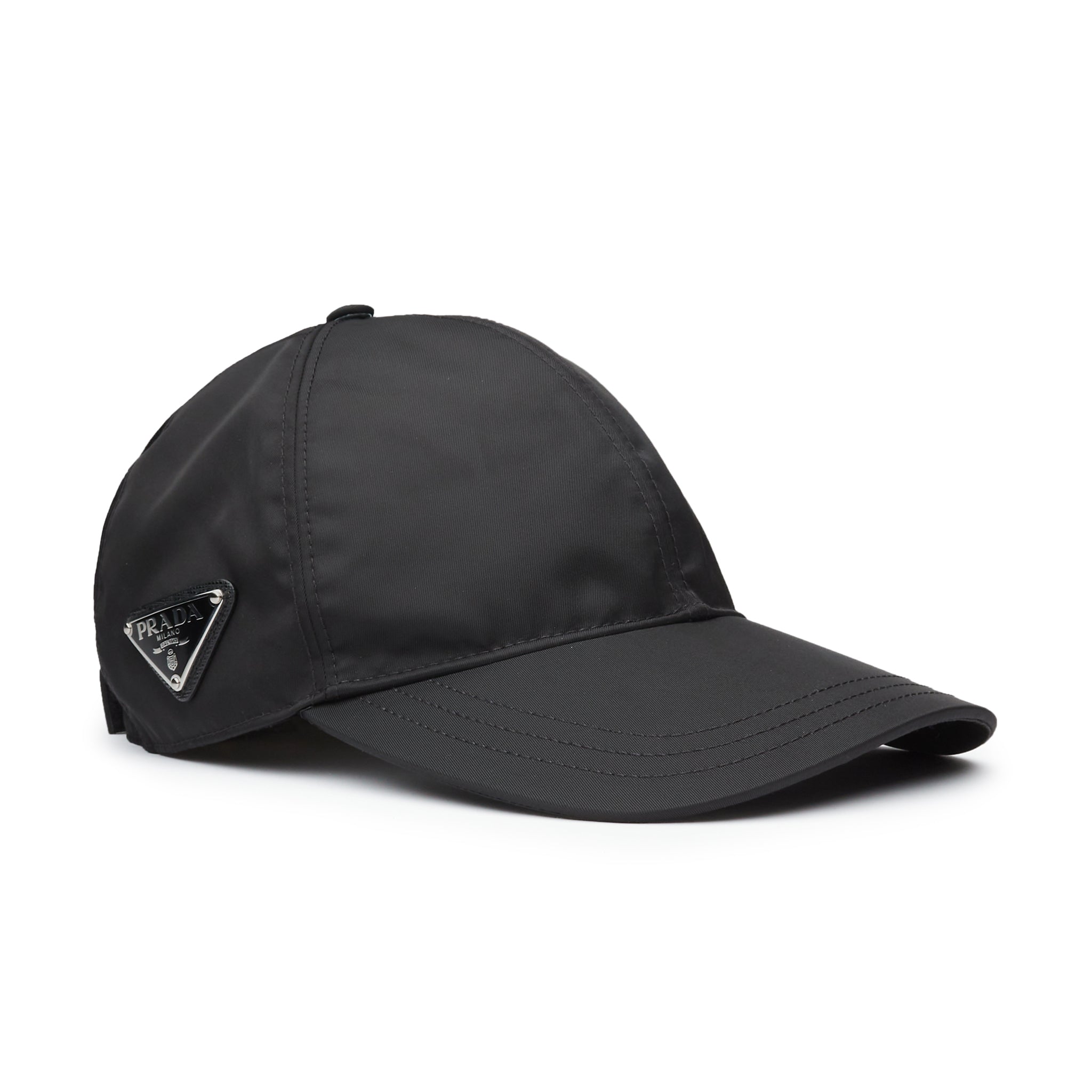 Image of Prada Re-Nylon Black Baseball Cap
