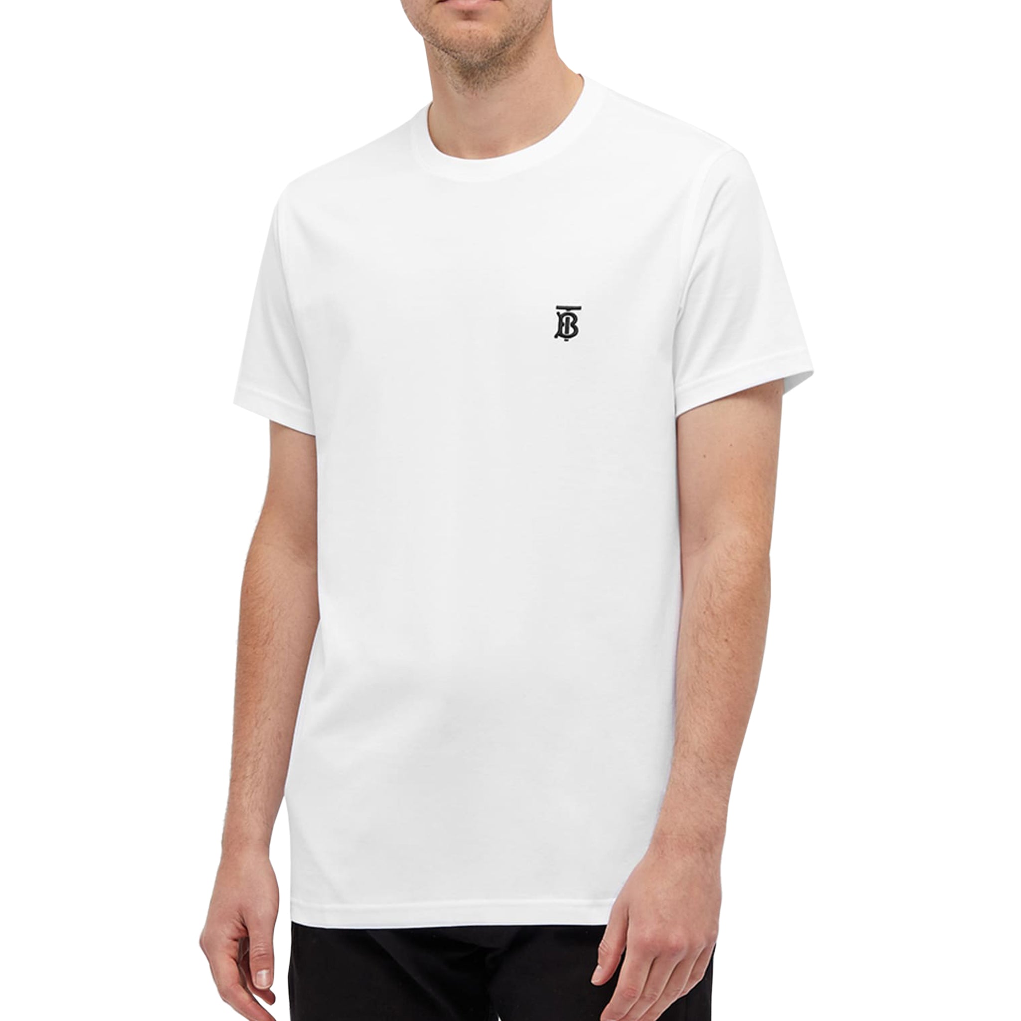 Image of Burberry Parker TB Chest Logo White T Shirt