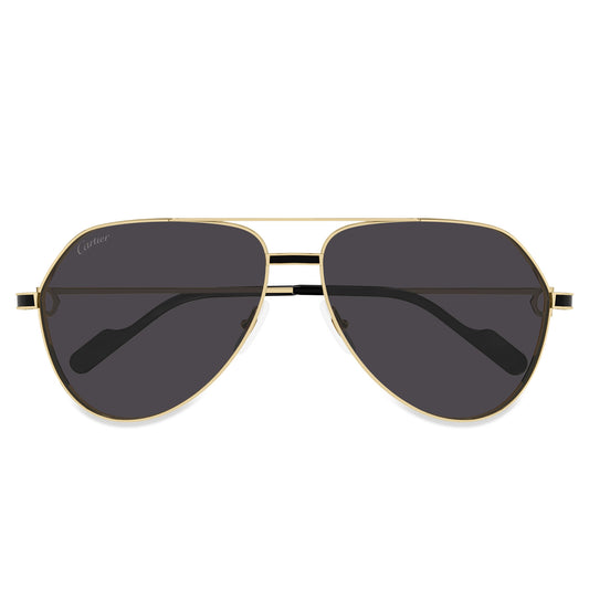 Cartier Eyewear CT0334S-001 Premier De Cartier Gold Grey Sunglasses
