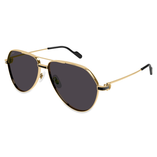 Cartier Eyewear CT0334S-001 Premier De Cartier Gold Grey Sunglasses