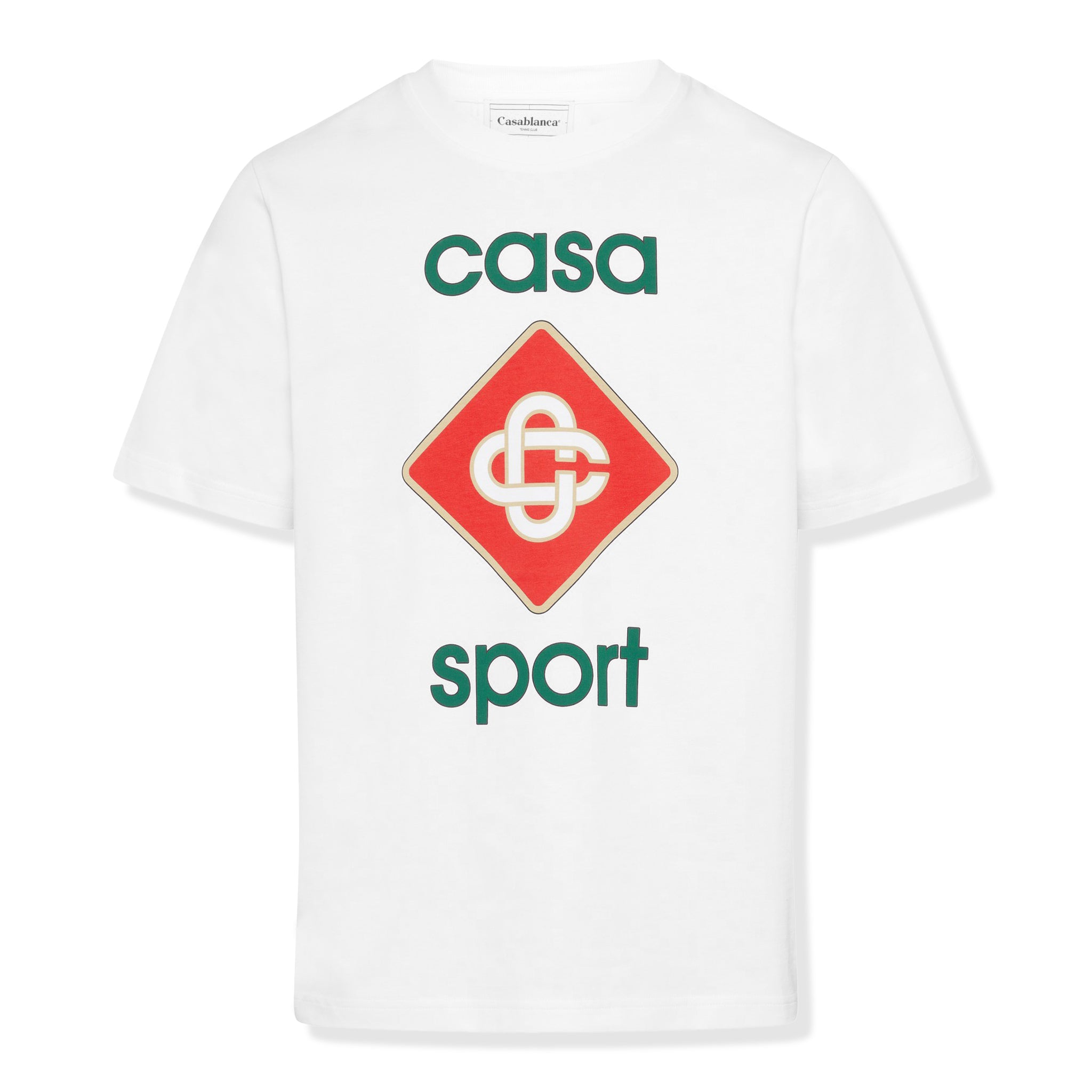 Image of Casablanca Casa Sport Organic Cotton White T Shirt
