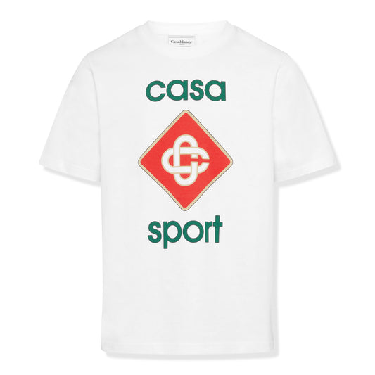 Casablanca Casa Sport Organic Cotton White T Shirt
