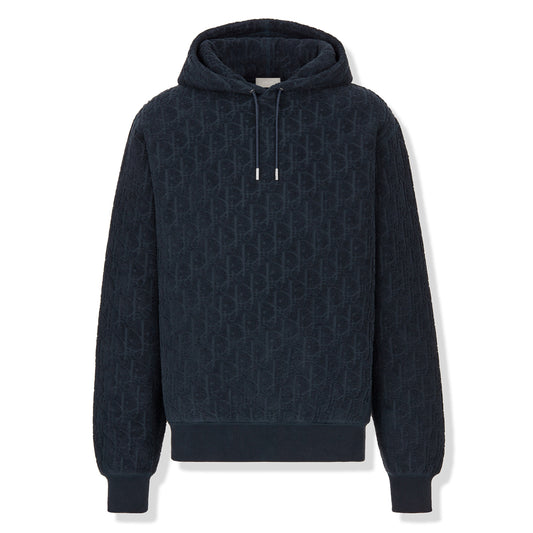 Dior Oblique Towelling Terry Navy Hoodie