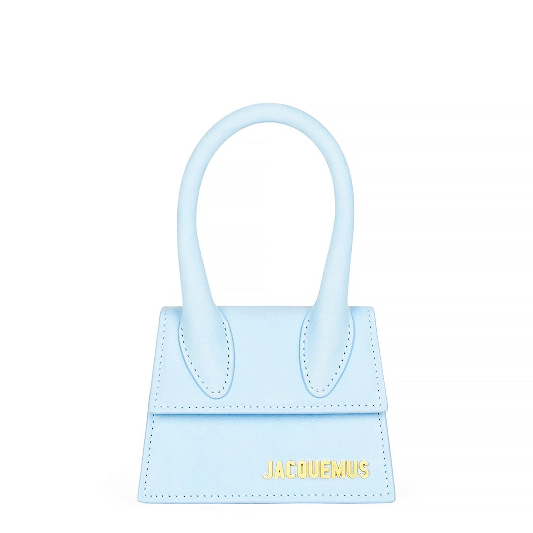 Image of Jacquemus Le Chiquito Light Blue Mini Leather Bag
