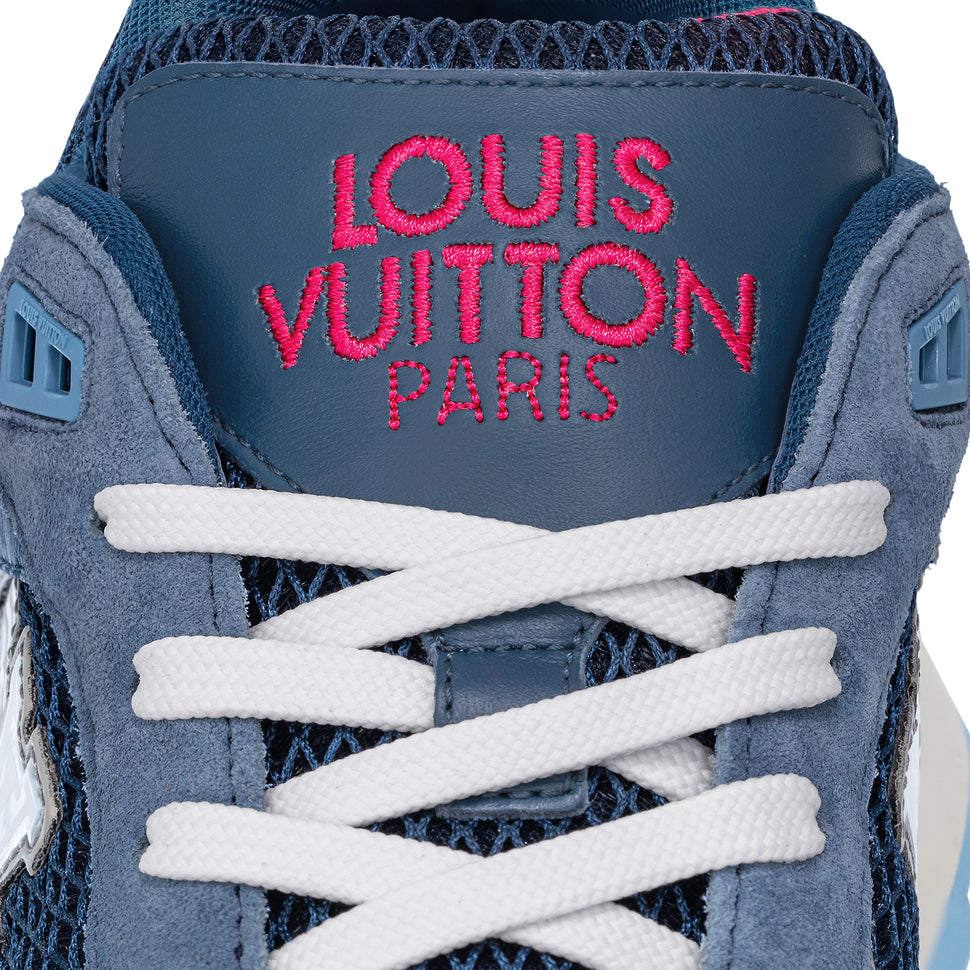 Pre-owned Louis Vuitton Off White Mesh Suede And Monogram Canvas Run Away  Trainers Size 39