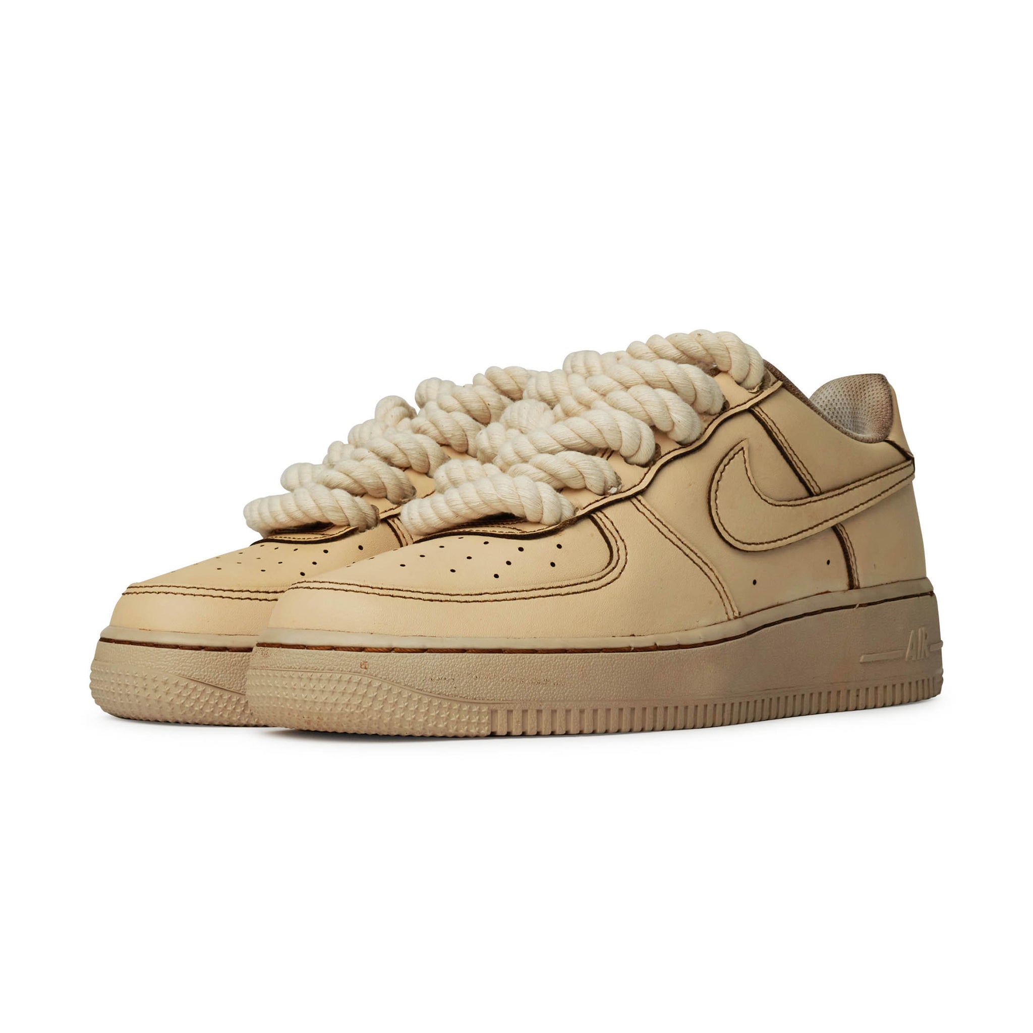 Image of Nike Air Force 1 Low Rope Lace Coffee (GS)