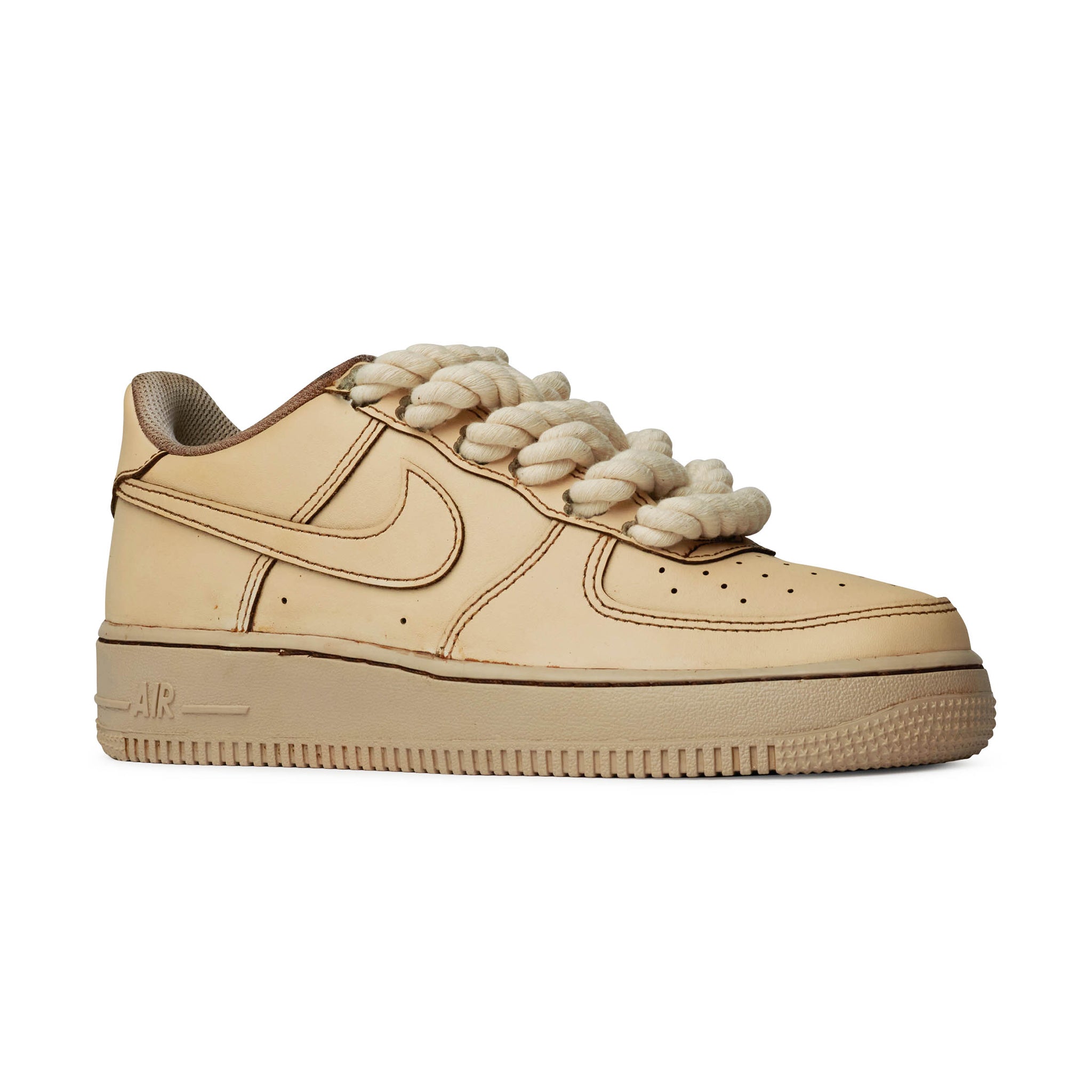 Image of Nike Air Force 1 Low Rope Lace Coffee (GS)