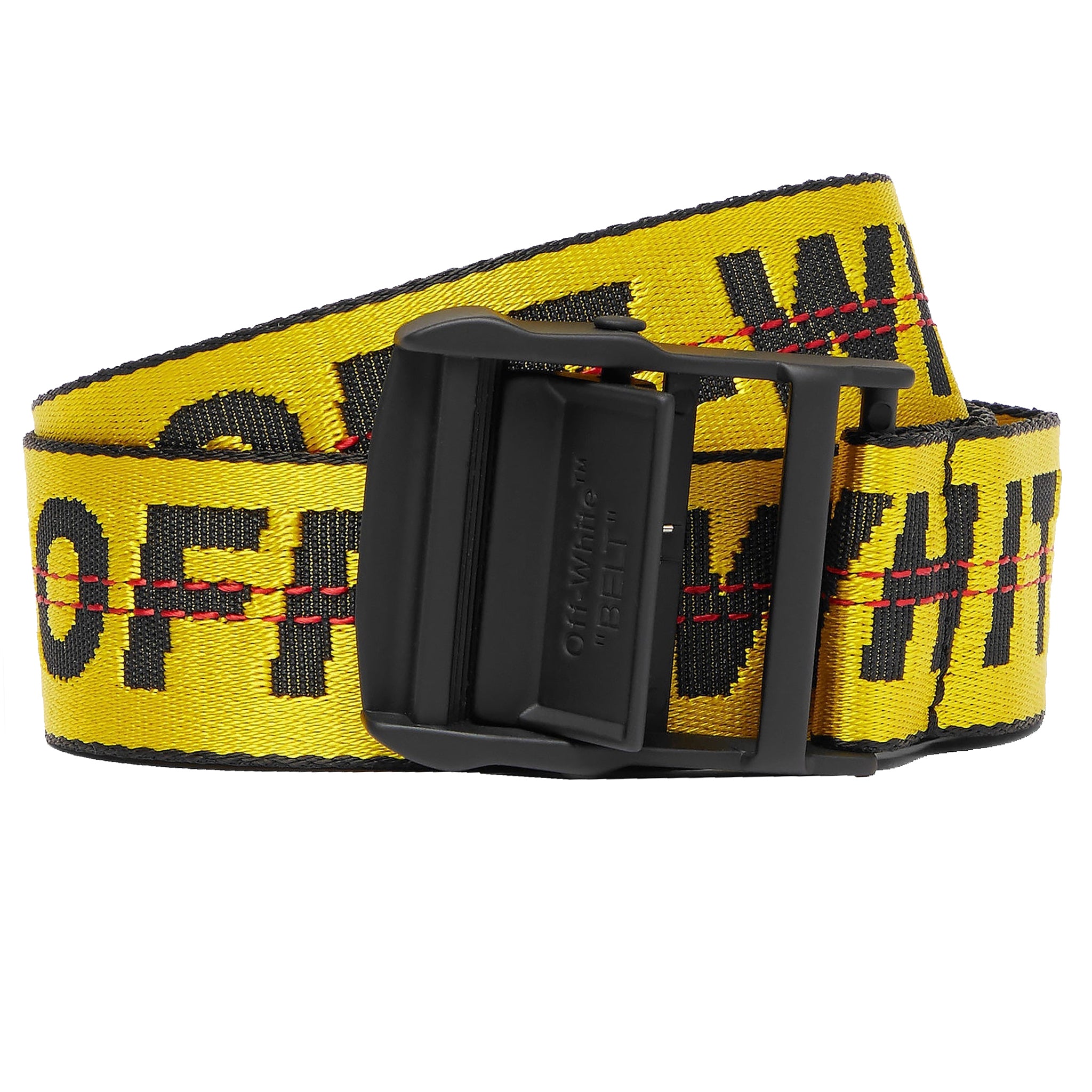 Image of Image of Off-White Industrial Belt Black Yellow
